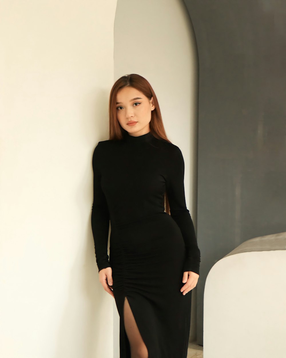 Abito in maglia nero