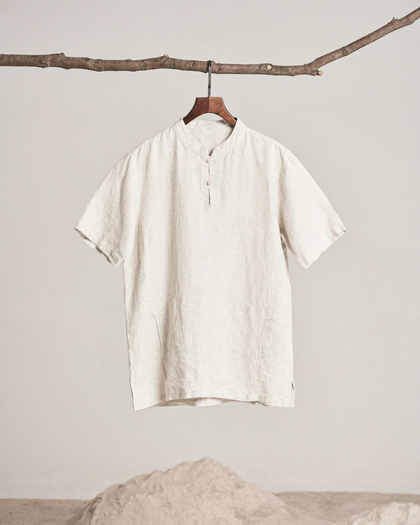 Camicia in lino bianca