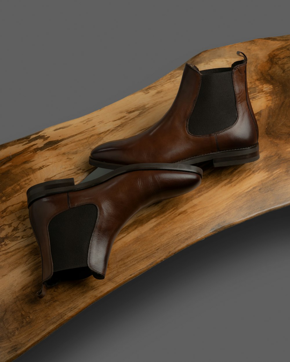Chelsea boot in pelle marrone