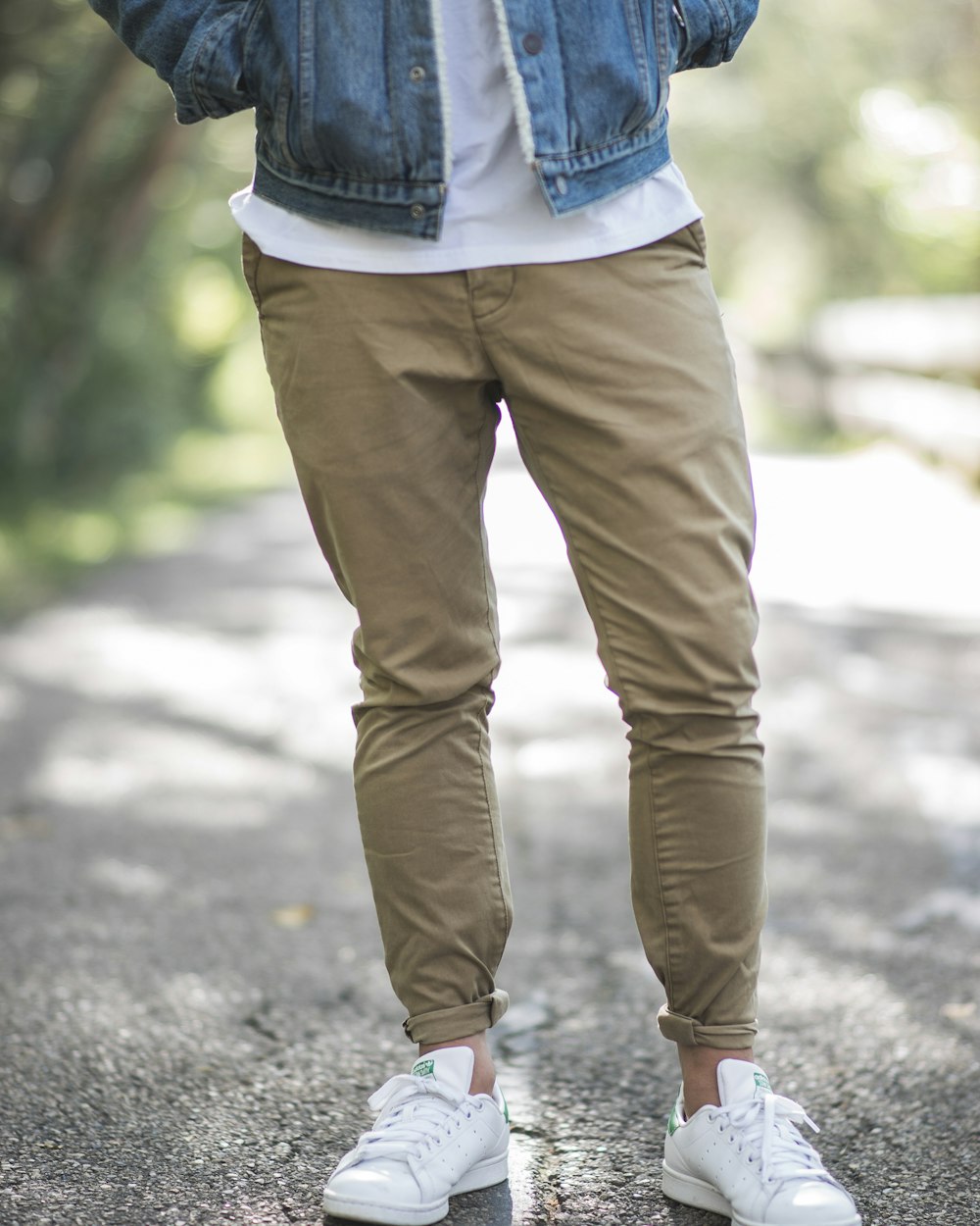 Chino in cotone beige