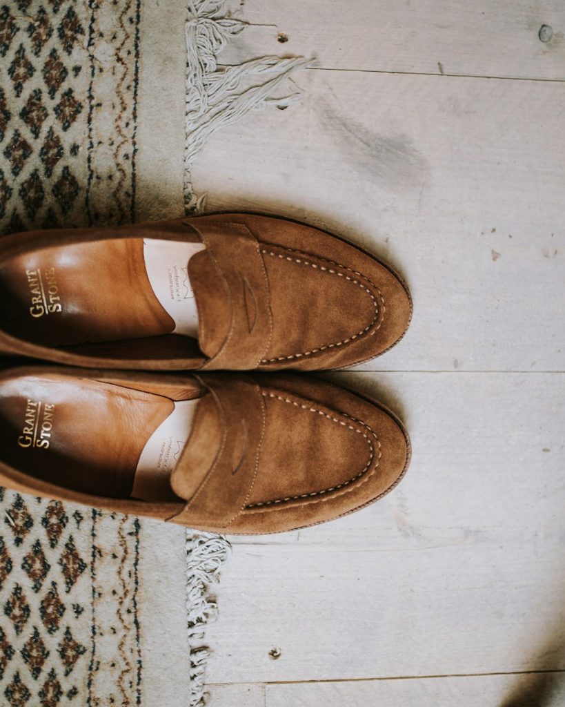 Mocassino in camoscio marrone